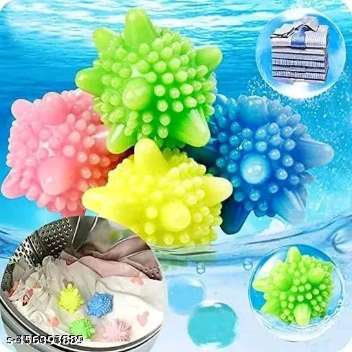 8 Pcs Reusable Dryer Balls Laundry Balls for Washing Machine Solid Colorful Machine Washing Ball (Checkered)(Pack of 8)