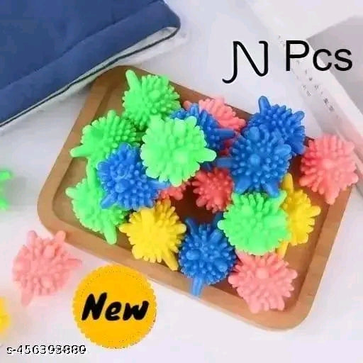 8 Pcs Reusable Dryer Balls Laundry Balls for Washing Machine Solid Colorful Machine Washing Ball (Checkered)(Pack of 8)