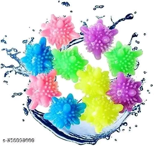 8 Pcs Reusable Dryer Balls Laundry Balls for Washing Machine Solid Colorful Machine Washing Ball (Checkered)(Pack of 8)