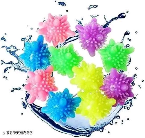 8 Pcs Reusable Dryer Balls Laundry Balls for Washing Machine Solid Colorful Machine Washing Ball (Checkered)(Pack of 8)