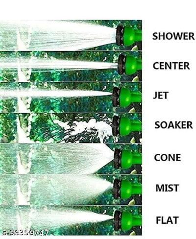 Kundra 7-Pattern Water Spray Hose Nozzle - Garden Hose Sprayer (Multicolor)