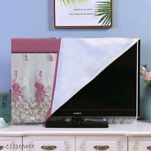 Trendy New Embroidered Television Cover Protector for TV inch LCD/LED COVER