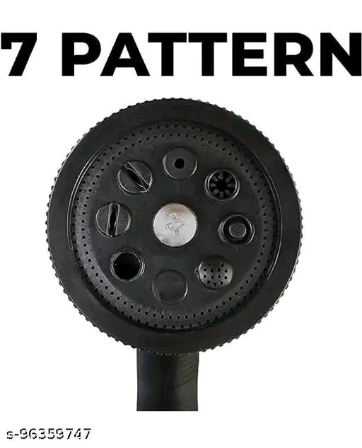 Kundra 7-Pattern Water Spray Hose Nozzle - Garden Hose Sprayer (Multicolor)