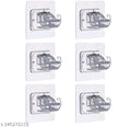 Pack of 4 self-adhesive curtain rod holders, wall brackets, towel rods, hook holder, mounting rods, holders, curtains, hook holders