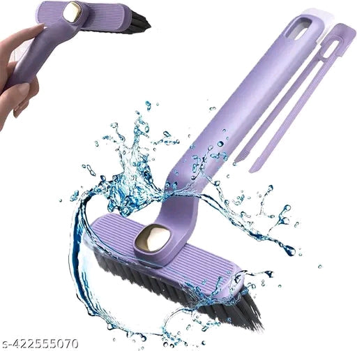 Hard Bristle Rotating Crevice Cleaning Brush - Grout Cleaner for Bathroom & Kitchen