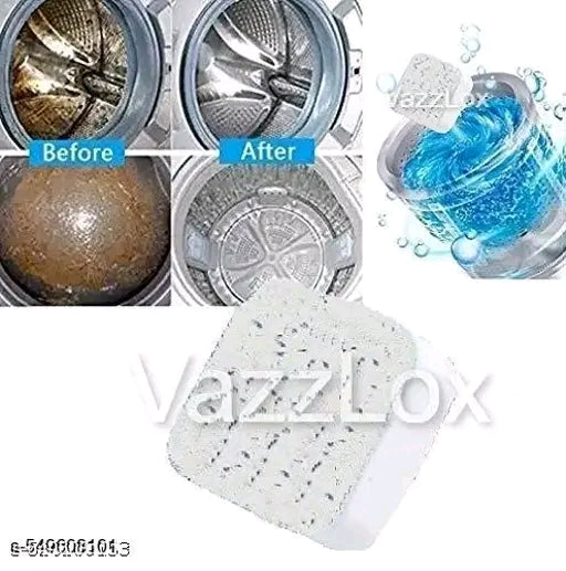 Easy to Use Washing Machine Cleaner | Premium Scale Cleaning Tablet | Washing Machine Drum/Tub Stain Remover | Descaling Effervescent Tables | All Front & Top Load Machine