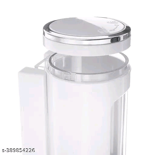 Wall Mounted Soap Dispenser - 1L Capacity Liquid Soap Shampoo Dispenser for Bathroom & Kitchen (White)