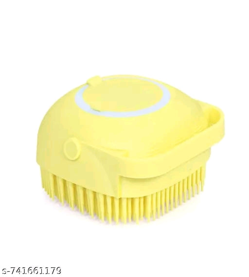 2-in-1 Silicone Shampoo Brush & Dispenser - Scalp Massager with Built-in Liquid Container