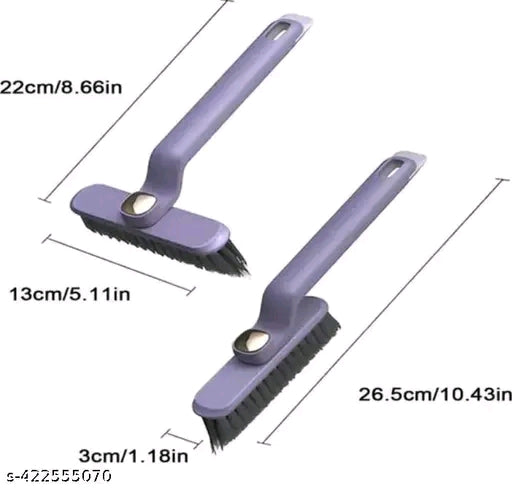 Hard Bristle Rotating Crevice Cleaning Brush - Grout Cleaner for Bathroom & Kitchen